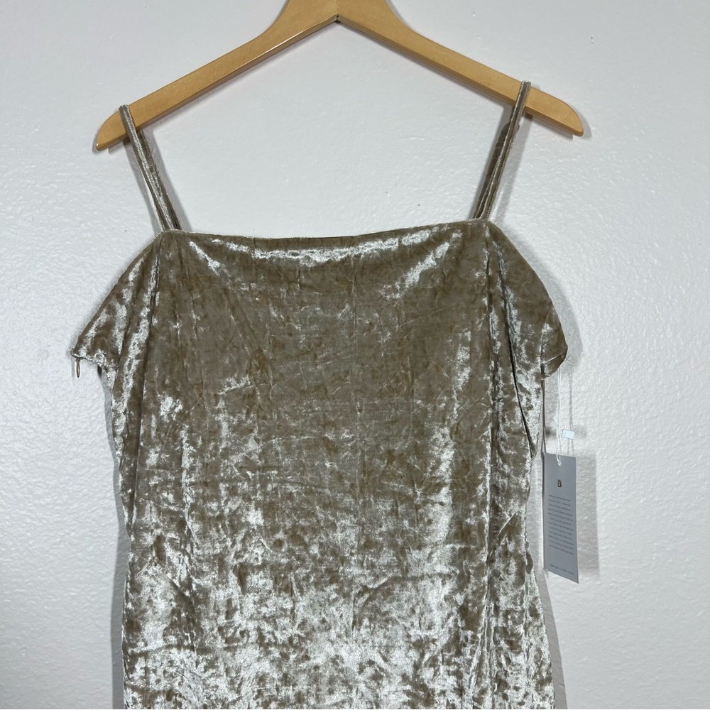 BuffBunny Gold Velvet Mini Dress - Picture 5 of 15